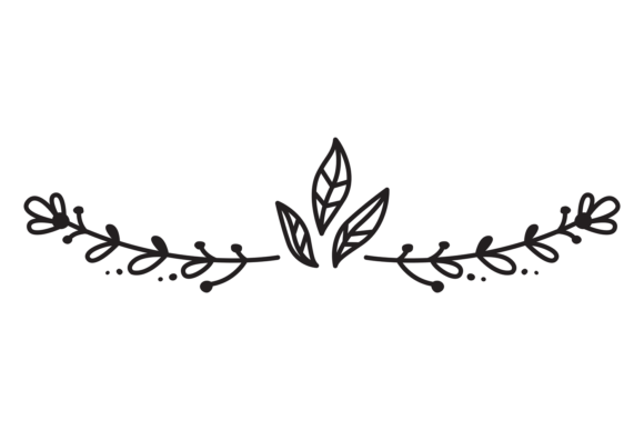 Download Doodle Branches Border. Floral Ornament - Premium Resources