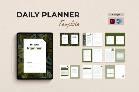 Download Nature Theme Modern Daily Planner - Nature theme Collection